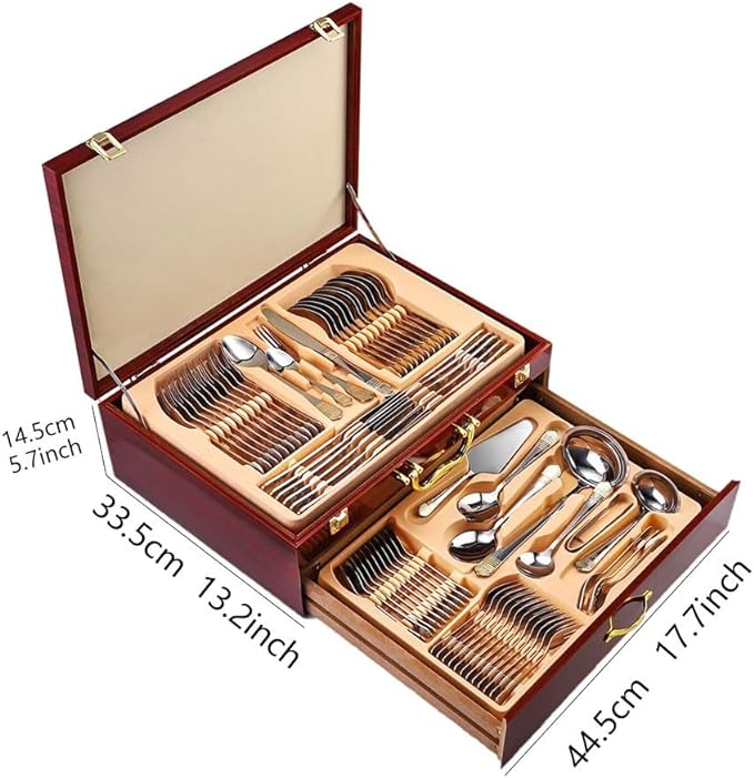 Hoffmayer Satin 72 Pieces Cutlery Set