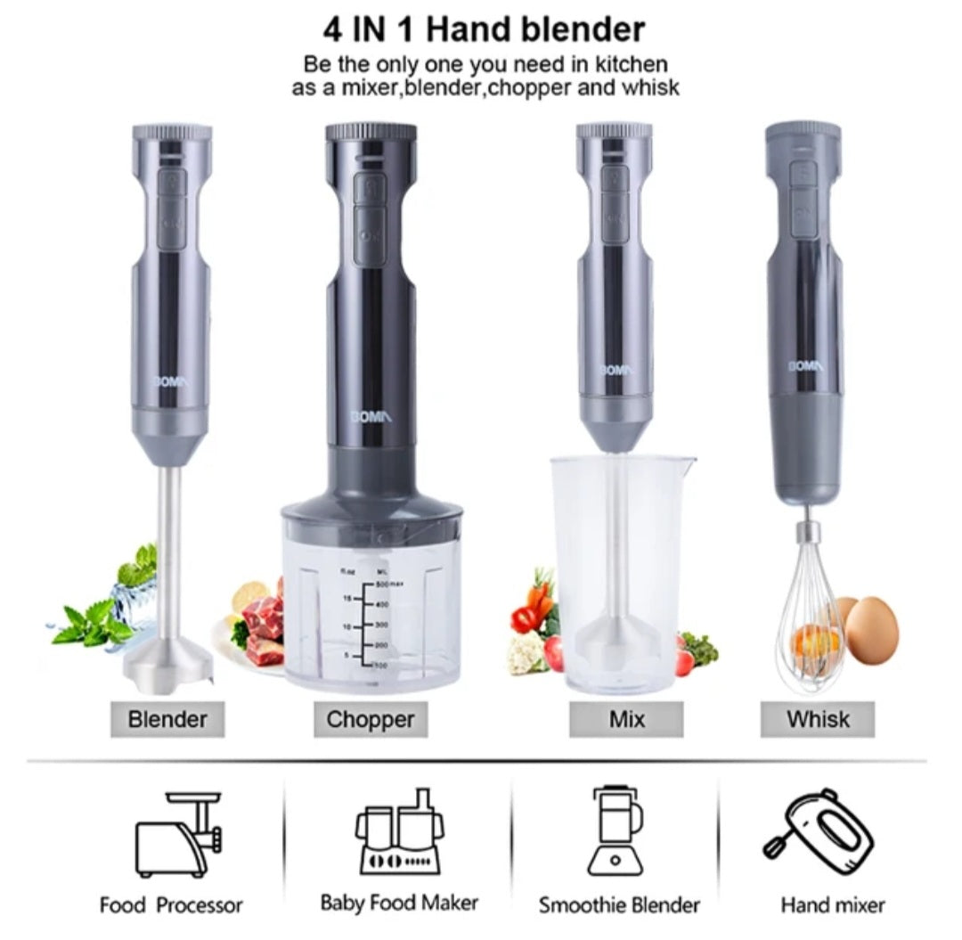 BOMA 4 in 1 Hand Blender 800 Watt